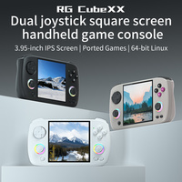 AMPOWN RG CUBEXX Dual Joystick Square Screen Handheld Game Players 3.95'' Ips Screen Play Android Games Convenient Game Console