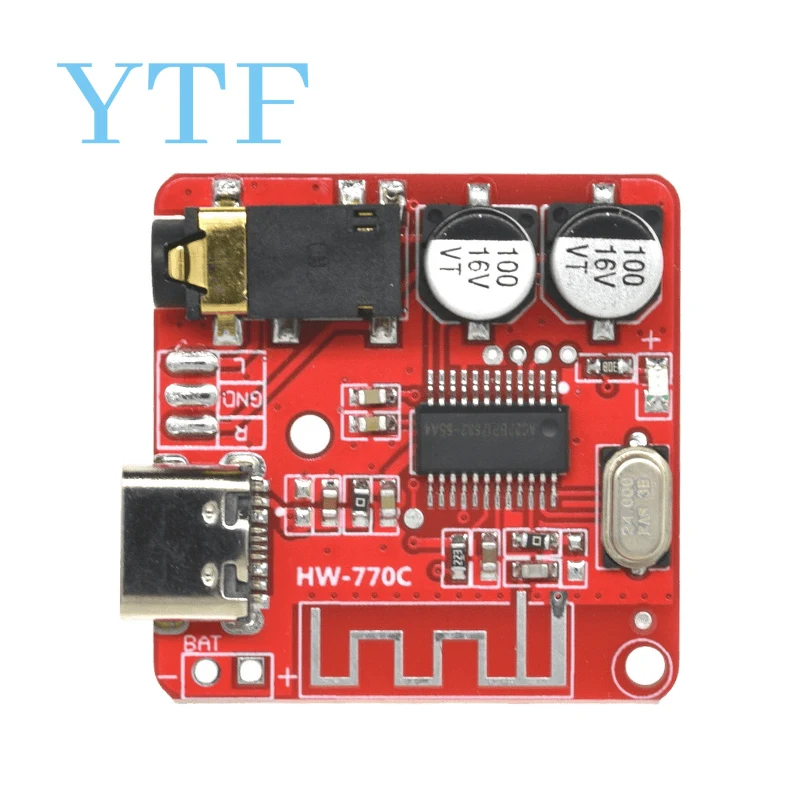 1-10pcs Micro TYPE-C VHM-314 Audio Receiver Board Bluetooth-compatible 4.1 Car Speaker MP3 Lossless Decoder Stereo Music Module