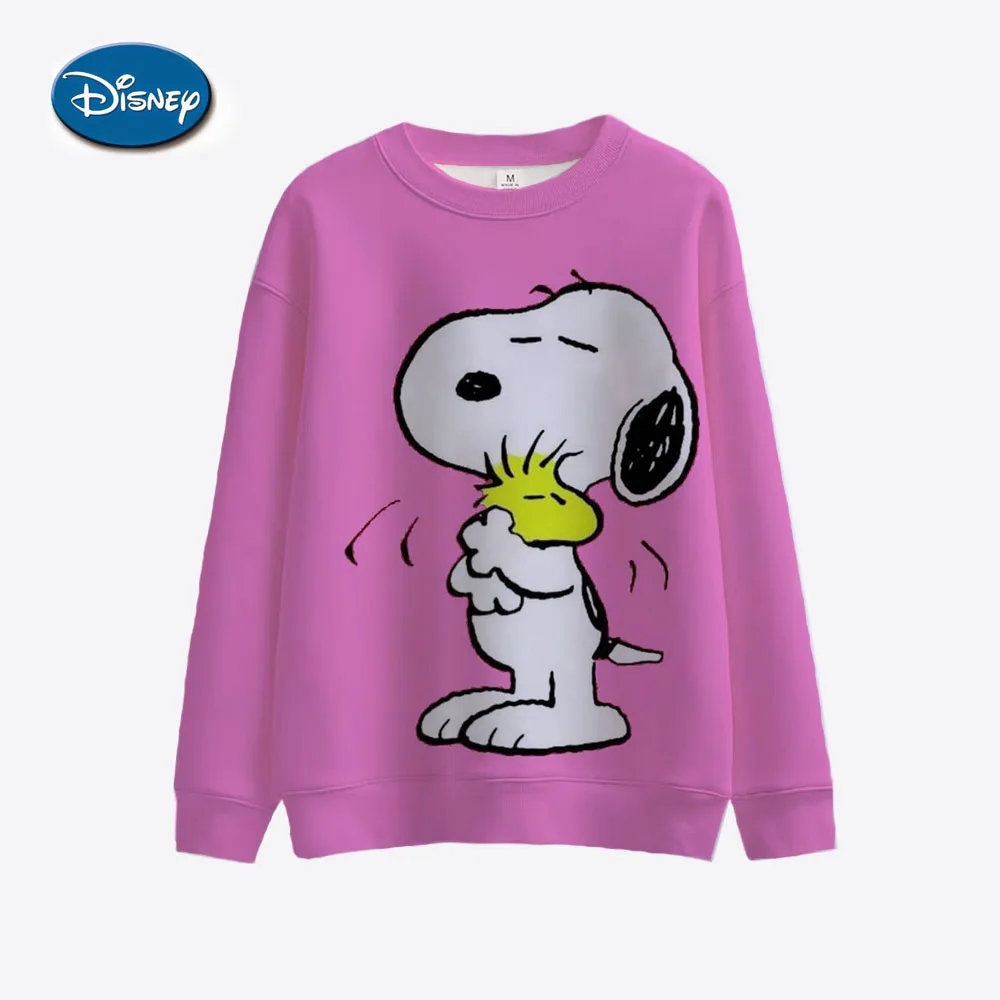 2024 Fall Harajuku Snoopy print Round Neck Fashion Casual Women\'s Long Sleeve Sweatshirt Ladies Top Y2K