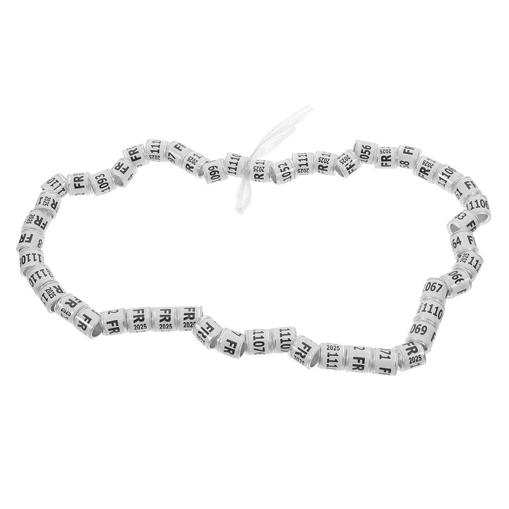 

100pcs Pigeon Leg Bands Numbered Lightweight Durable Identification Rings For Homing Pigeons Foreign Bird Foot Bands Ring Frame