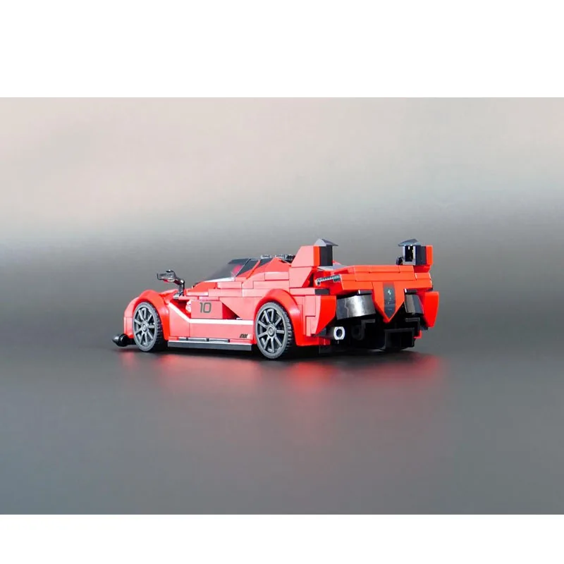 MOC-197737 Nuovo modello iconico di blocchi di costruzione di auto sportive urbane degli anni '90, 347 parti, regalo di compleanno per ragazzi e bambini