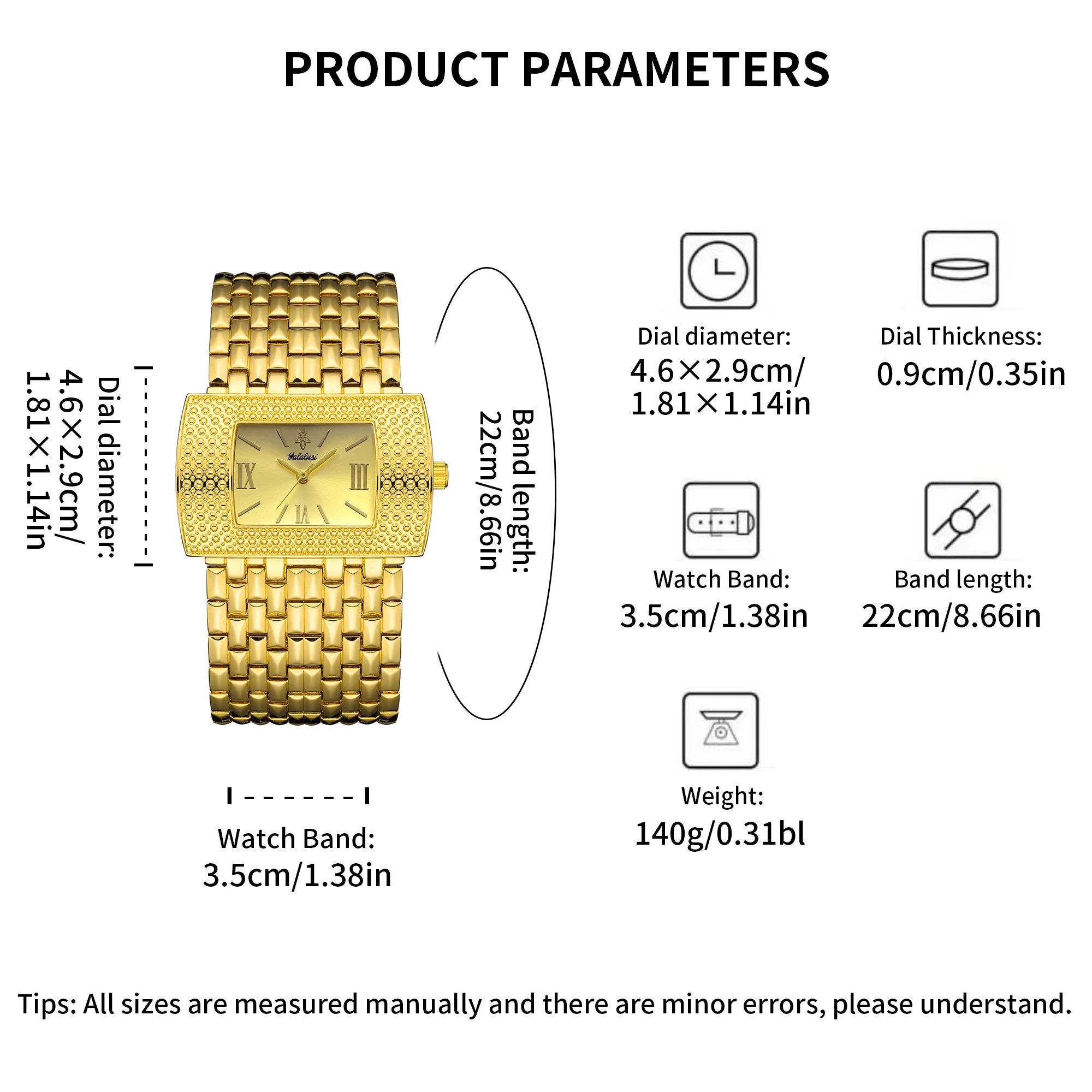 YaLaLuSi-Montre à Quartz Sculptée pour Femme, Style Élégant et Magnifique, avec Boîte, Nouveau Modèle, Placage Ionique, 2024