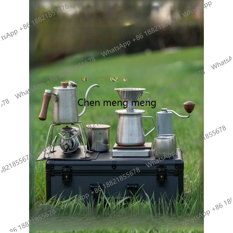 Any Size Custom Camping Travel Hand Drip Coffee Supplies Vintage Full Accessories Thick Stainless Steel Sealed Aluminum Carry Ca