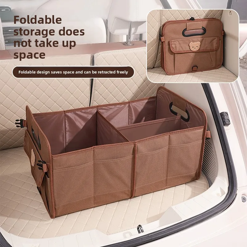 

Car trunk storage box Storage box Bear Oxford cloth Large capacity storage and finishing