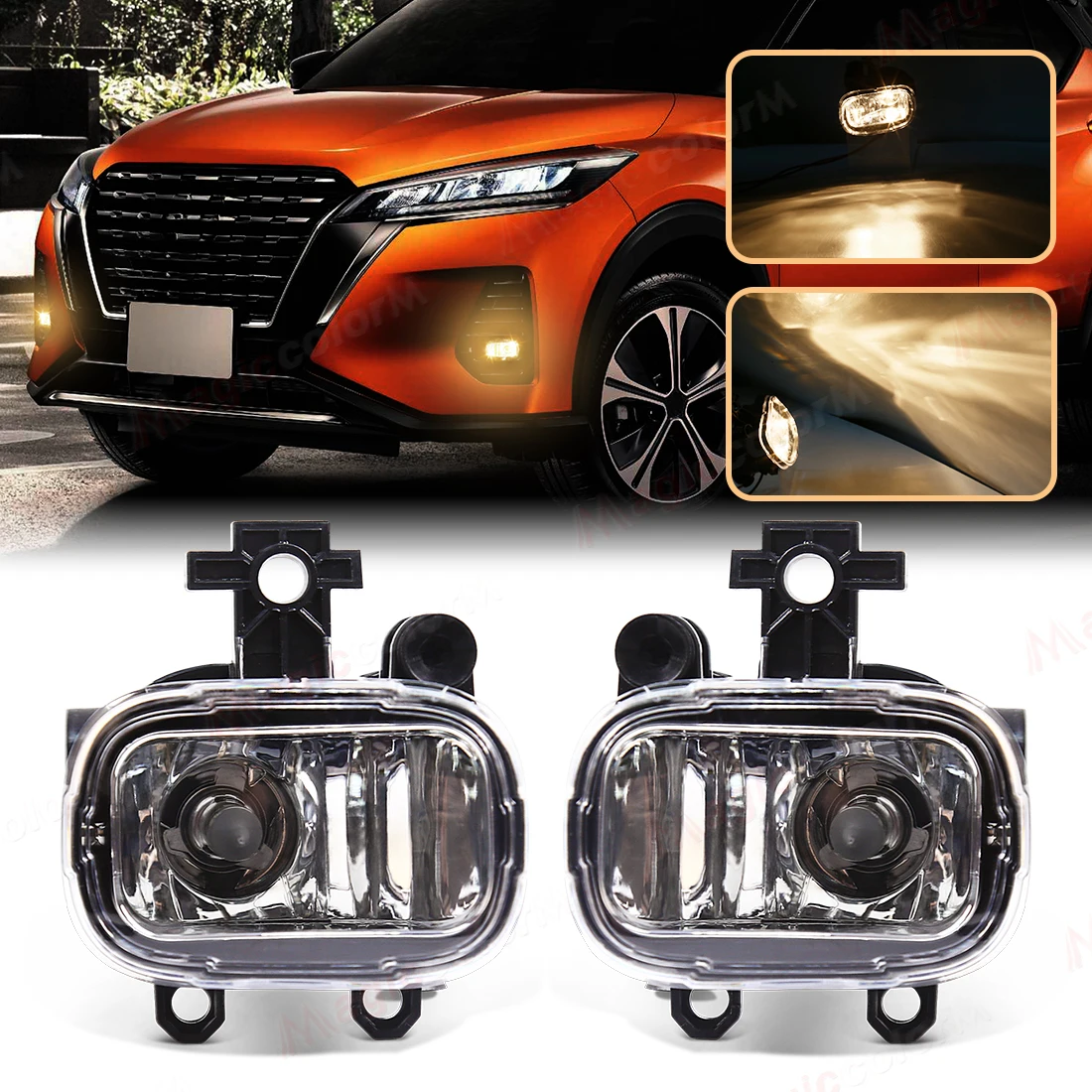 

Галогенные противотуманные фары для Nissan NAVARA NP300 2020-2022 Xtrail Rogue 2021-2023 Kicks 2021 2022 Juke F16 MK2 2019-2023 Аксессуары