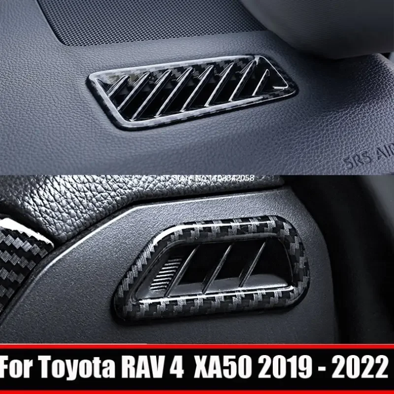 For Toyota RAV4 RAV 4 XA50 2019 2020 2021 2022 2023 Hybrid Car Dashboard  Air Condition Outlet cover side Vent Cover Accessories