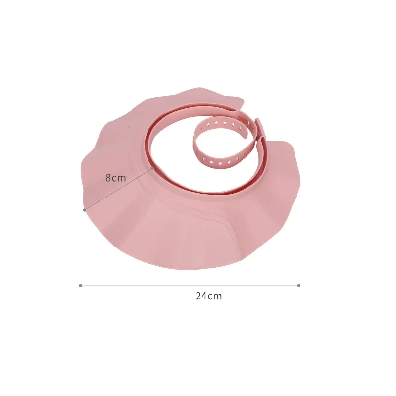 Шапочка для шампуня, регулируемая, водонепроницаемая, мягкая, без BPA, детская шапочка для душа, защита глаз, растягивающаяся защита для мытья волос