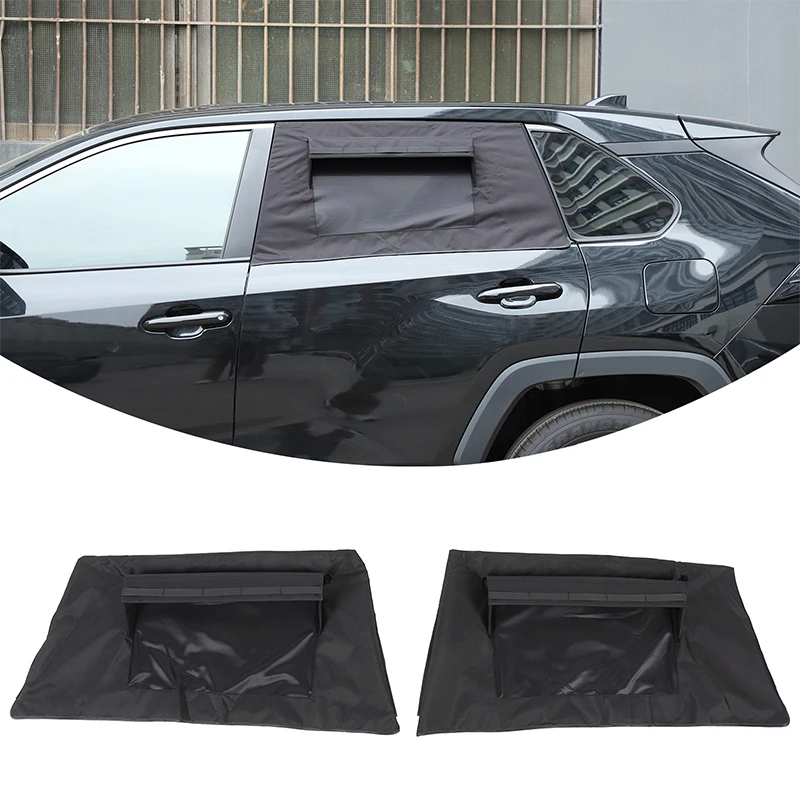 For 2020-2024 Toyota RAV4 Rongfang car rear door window protector, window insect screen, sunshade, auto accessories