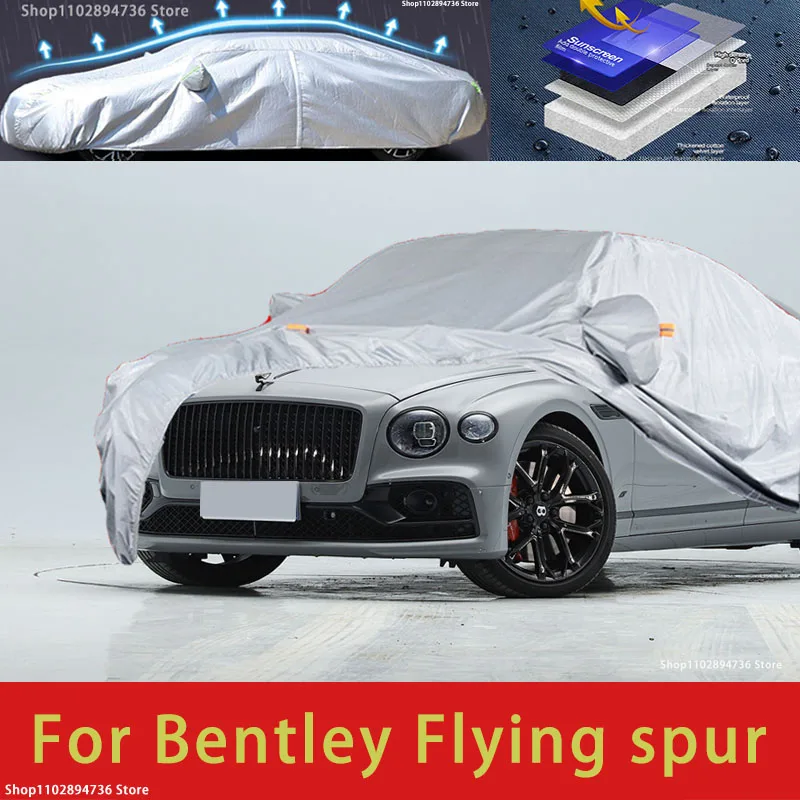 

For Bentley Flying spur Outdoor Protection Full Car Covers Snow Cover Sunshade Waterproof Dustproof Exterior Car accessories