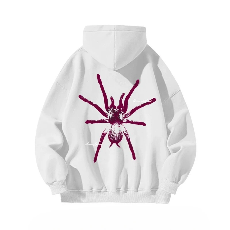 2025 هوديس سبايدر ترحيب صفقة جديدة في ملابس الشارع المضحكة ملابس Y2k ملابس D بلوزات دافئة للرجال