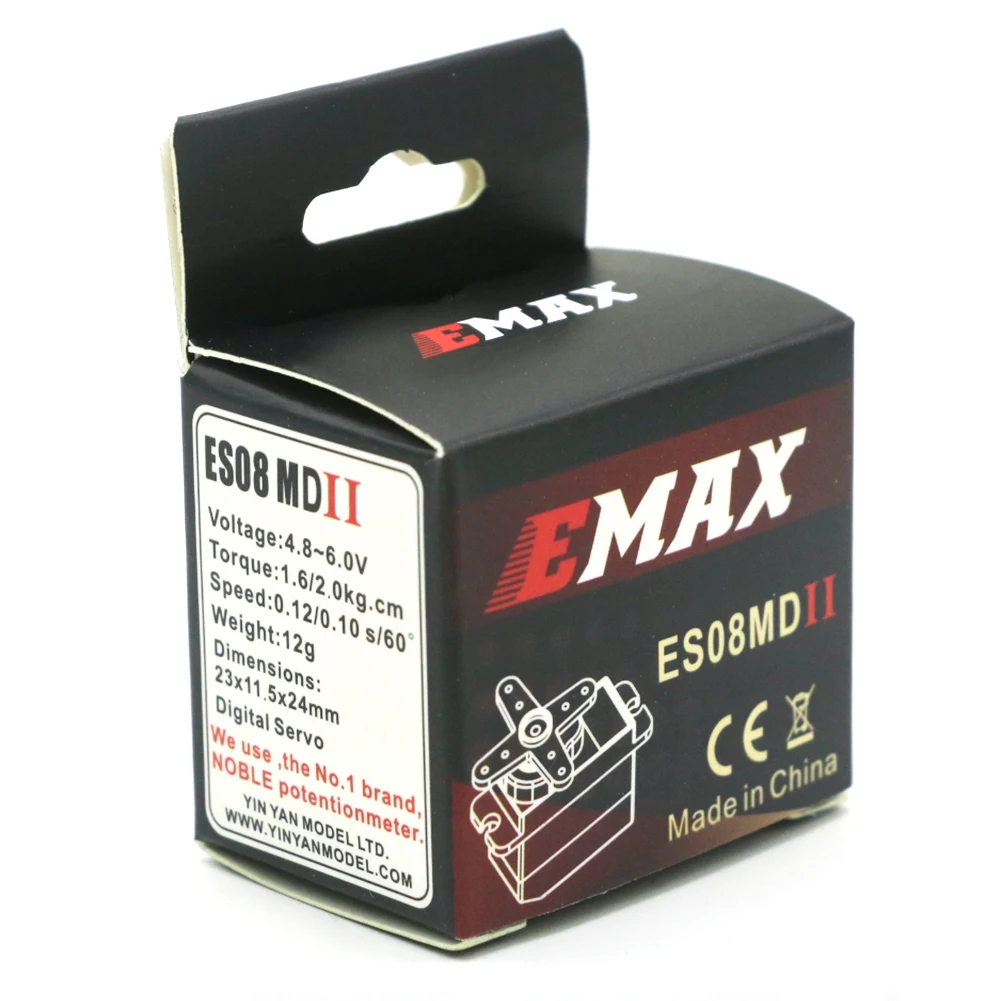 1/4pcs EMAX ES08MDII Metal GEAR Servo Digital para avião Rc