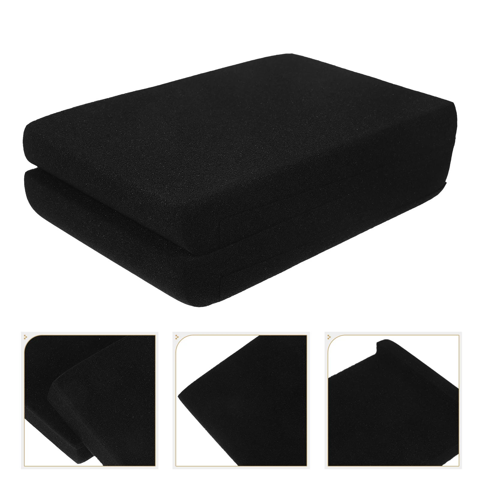 

2pcs Speaker Isolation Pads Anti-Vibration Foam Studio Monitor Support High-Density Soundproof Padding For Recording Rehearsal