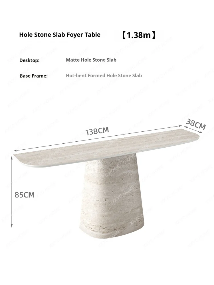 L Pattern Entryway Console, Modern Thermoformed Quartz Table with Open Storage, Anti-Bacterial&Eco-Friendly, Customize