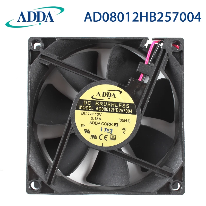 

ADDA AD08012HB257004 DC 12V 0.18A 80x80x25mm 2-Wire Server Cooling Fan