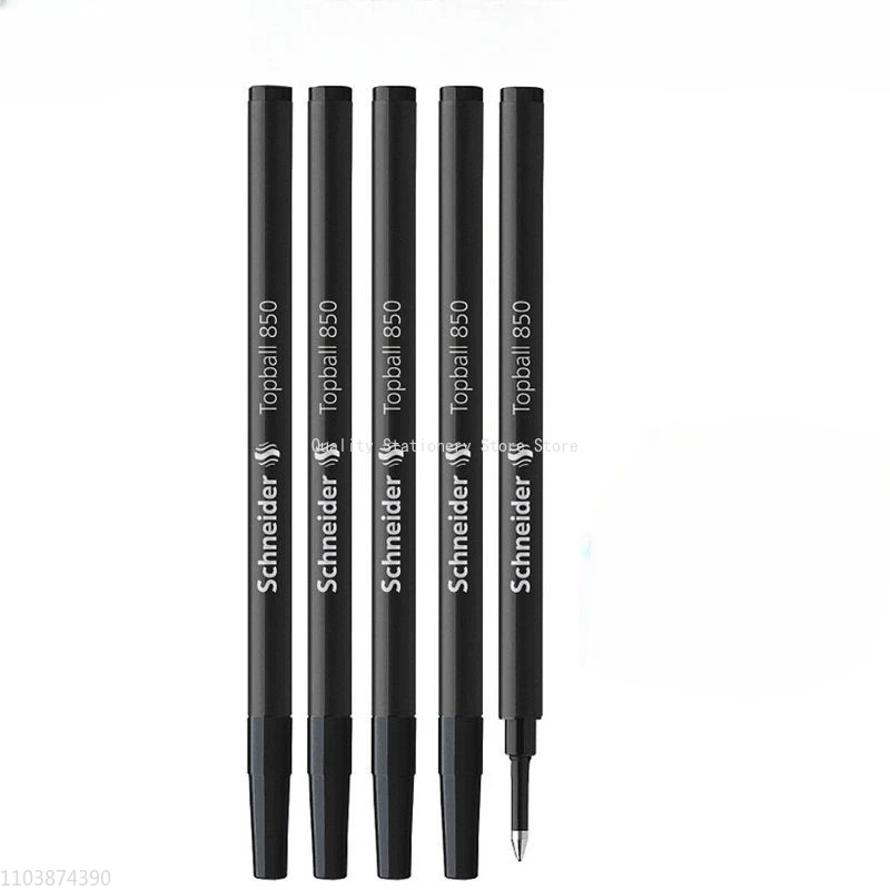 5/10 Pcs Schneider 850 Gel Pen Black Blue 0.5mm Refill Luxury Roller Ball Pen Refill School Stationery Accessories Write Smooth