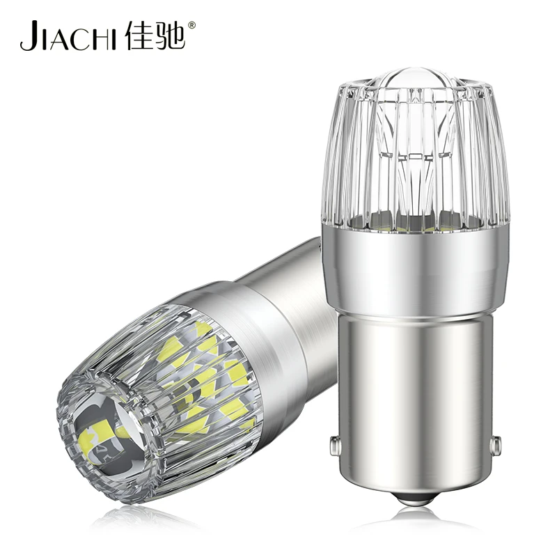 JIACHI Automotive Part Universal Car 1156 Led Bulb Turn Signal Lights 1157 3157 7443 LED Reverse Driving Lamps 6000k 6500k White