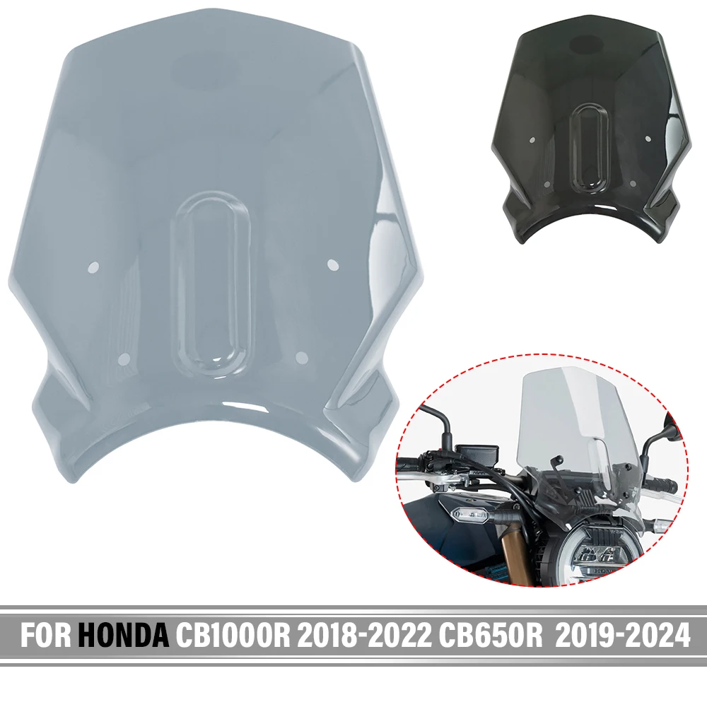 For Honda CB650R CB1000R 2019 2020 2021 2022 Wind Deflector CB 650 1000 CB650R 2019-24 Windshield Windscreen Wind Screen Shield