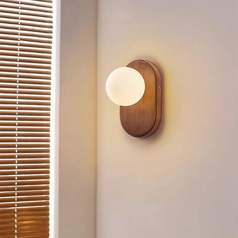 

Nordic Led Wall Lights Minimalist Japanese Decotion Lamp Living Room Study Bedroom Background Home Bedside Wall Kight Sconces