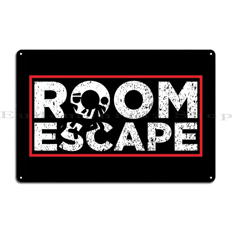 Room Escape Metal Signs Create Retro Club Bar Garage Designing Tin Sign Poster