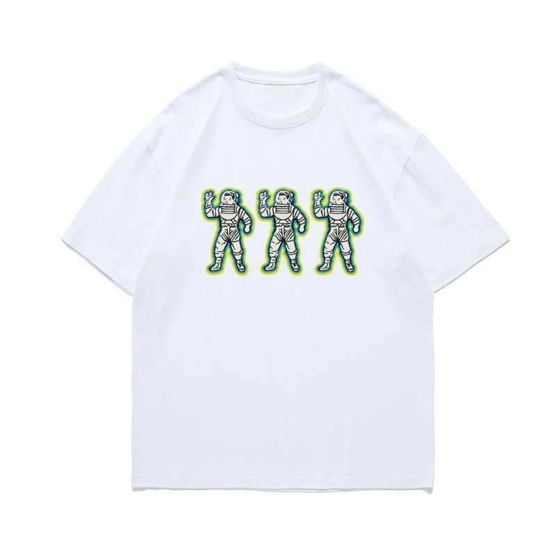 

Billionaire Boys Club Cartoon Astronaut Parody Movie Stream Niche Stylish Men and Women Short-sleeved T-shirt