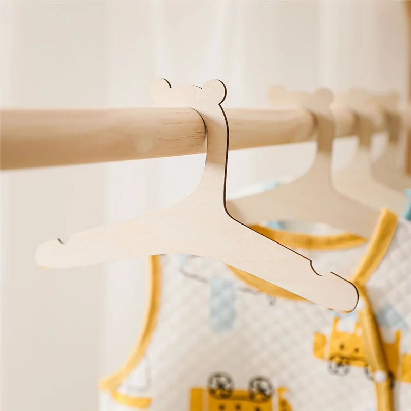 Perchero creativo para bebé, 10 piezas, colgador de ropa de madera para el hogar, habitación de princesa, decoración de guardería para niños