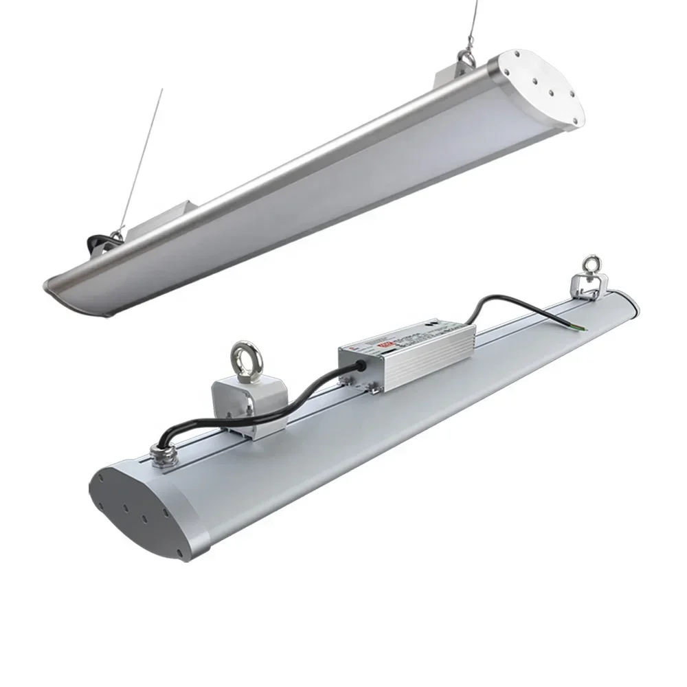 2026 300w 250w 200w 150w 120w lights industrial high lumen 2 3 4 5ft emergency dimmable ip66 led linear high bay light for wareh
