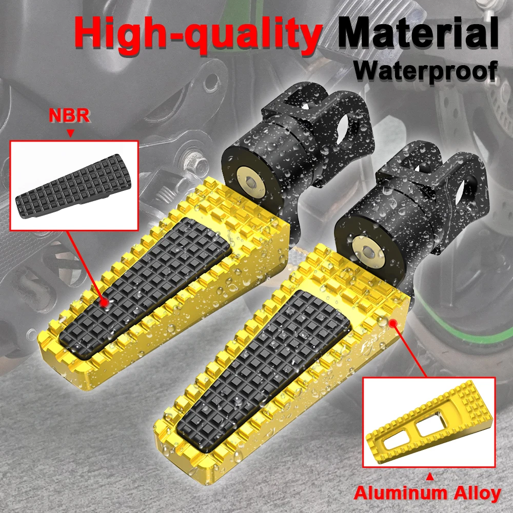 Motorcycle Front Footrest Adjustable FootPegs Pedals Fit For BMW F650CS Scarver 2002 2003 2004 2005  F650 CS Foot Pegs Foot rest - view 2