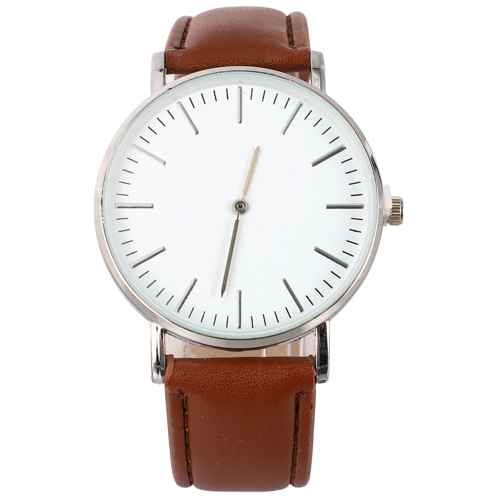 1Pcs Quartz Watches Men Stone Quartz Wristwatches Classic PU Strap Lightweight Men Wristwatch Gift for Husband Father Son