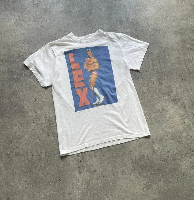 Винтажная футболка Lex Luger времен Второй мировой войны 90-х годов для папы