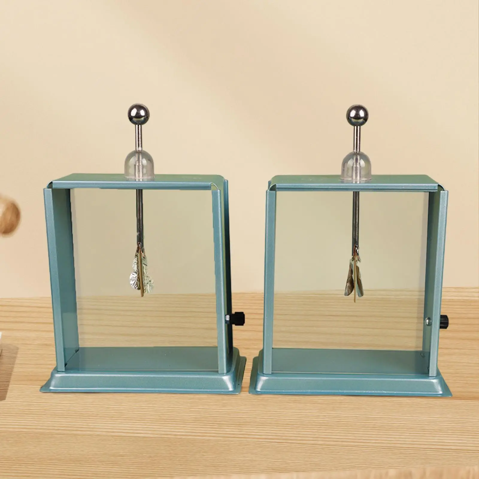 2Pcs Foil Electroscope Sturdy Electrostatic Experiment for School Lab Adults