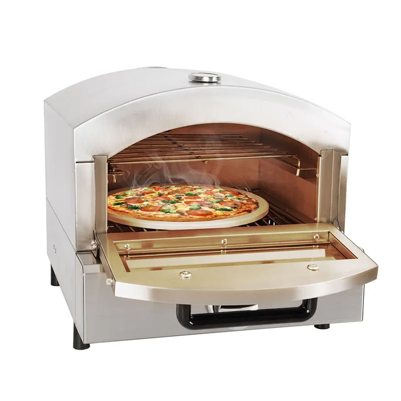 1800W Portable Pizza Oven Desktop Electric Pizza Machine Outdoor Pizza Oven Stainless Steel Pizza Oven