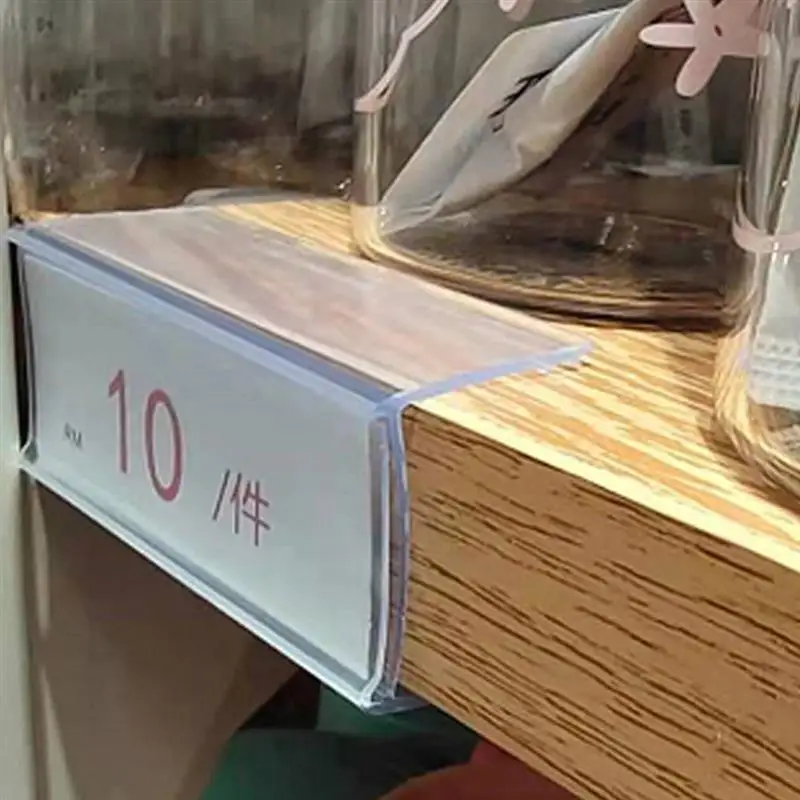 30 stücke Label Halter Zeichen Display-ständer Shop Label Halter Draht Regal Label Halter