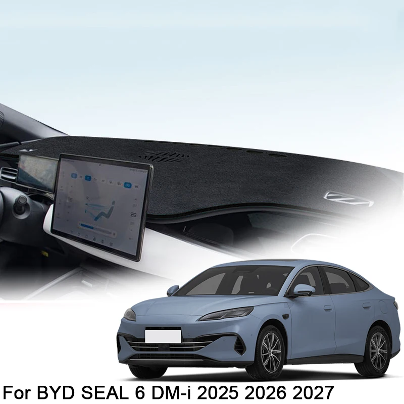 

For BYD SEAL 6 DM-i 2025 2026 2027 Car Dashboard Protective Mat Shade Cushion Pad Rose Carpet Mat Cover Automobiles Accessories