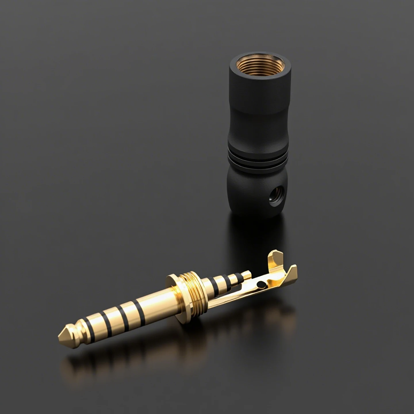 ■ Hifi MPS Balanced Interface 4.4mm Jack 5 Poles Male Plug Gold Plated Audio Connector DIY NW-WM1Z/A Headset Speaker Terminal