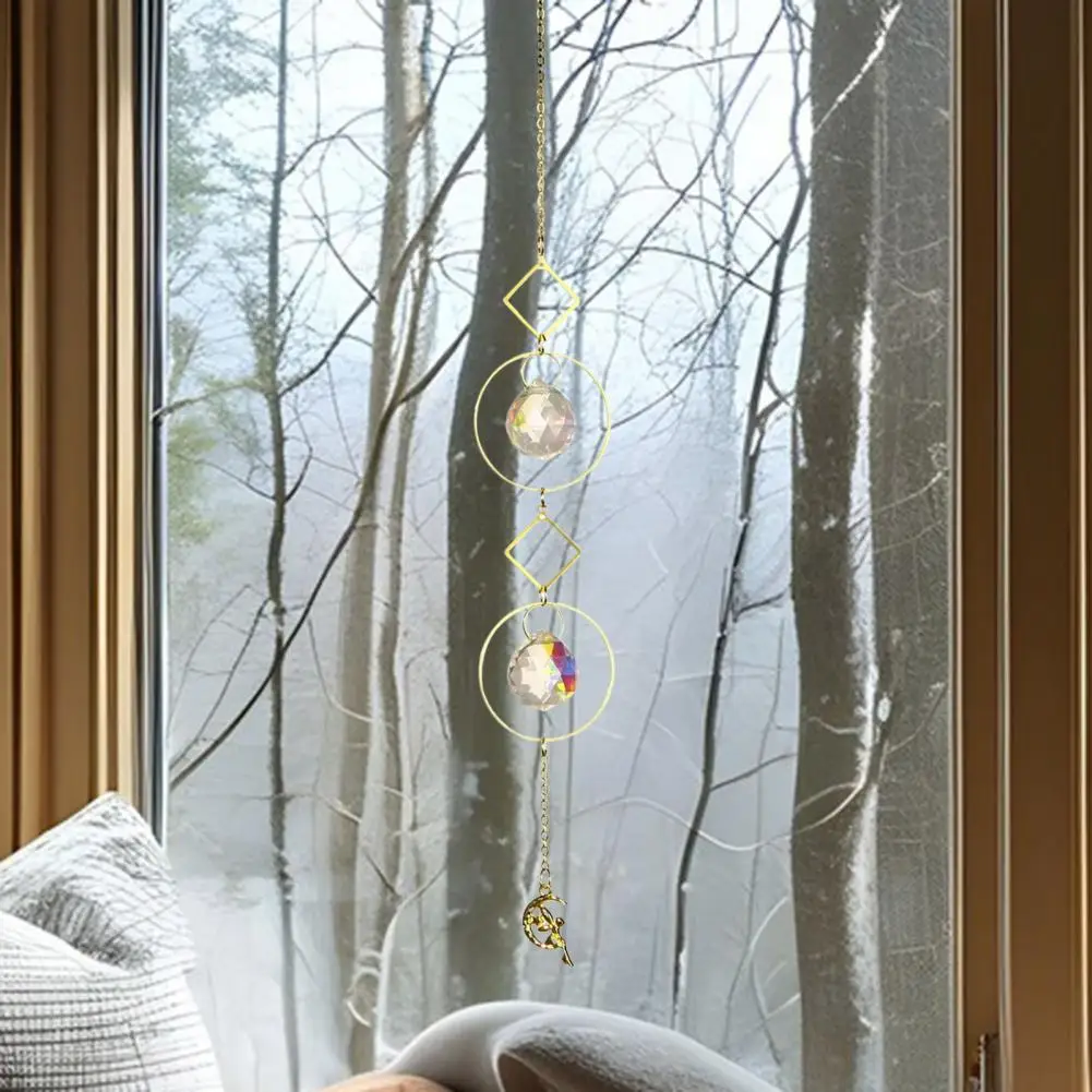 Artificial Decoration Sun Catcher Window Decoration Faux Sun Catchers Prism Wind Chimes Rainbow Ornaments Hanging Decor for Home