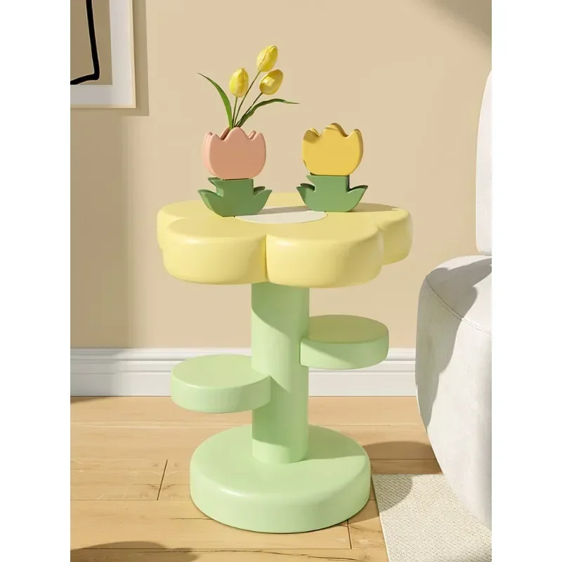 

Nordic Style Flower Thaped Table Living Room Furniture Decoration Coffee Table Bedroom Bedside Table Desk Creative Home Decor