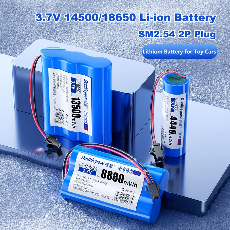 SM Plug 18650 Battery 14500 3.7V Rechargeable Li-ion Battery With USB Charger For RC Car Toy Robot Remote Control Car Battery