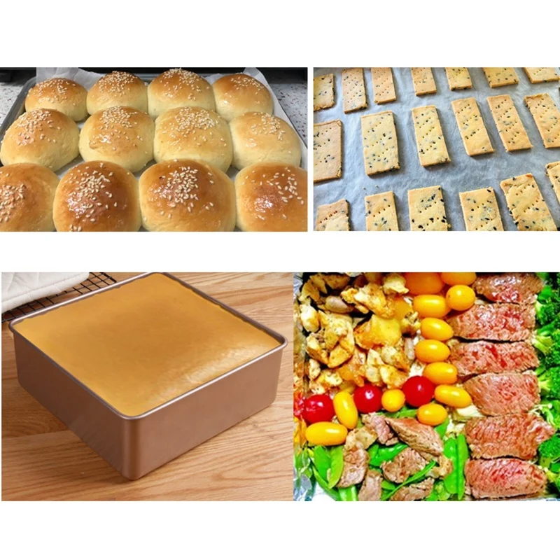 Kitchen DIY Bakeware Square Bread Pan Mold,Toast Bread Mold Cake Tray Cake Mould Bakeware Non-Stick Baking Tools