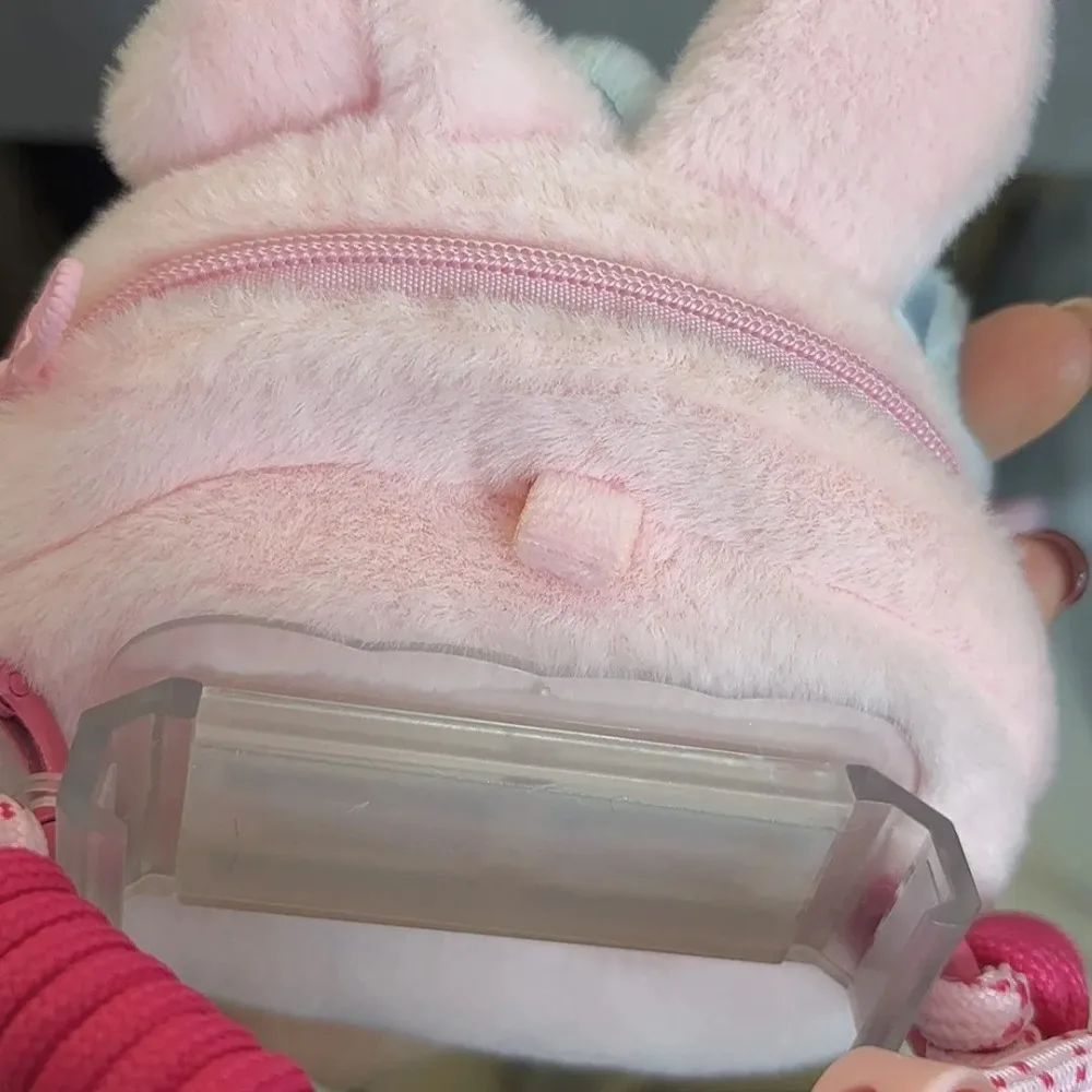 HelloKitty Bolsa de moedas para celular com clipe traseiro fofo originalidade alça de ombro removível clipe traseiro para celular envoltório de alta capacidade