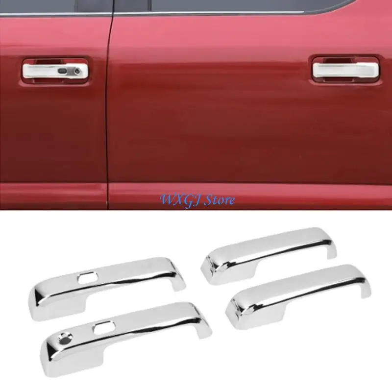 37JE 4PCS ABS Handle Canopies Consistent 2015 twenty Stream F150 Truck Outside Accessories