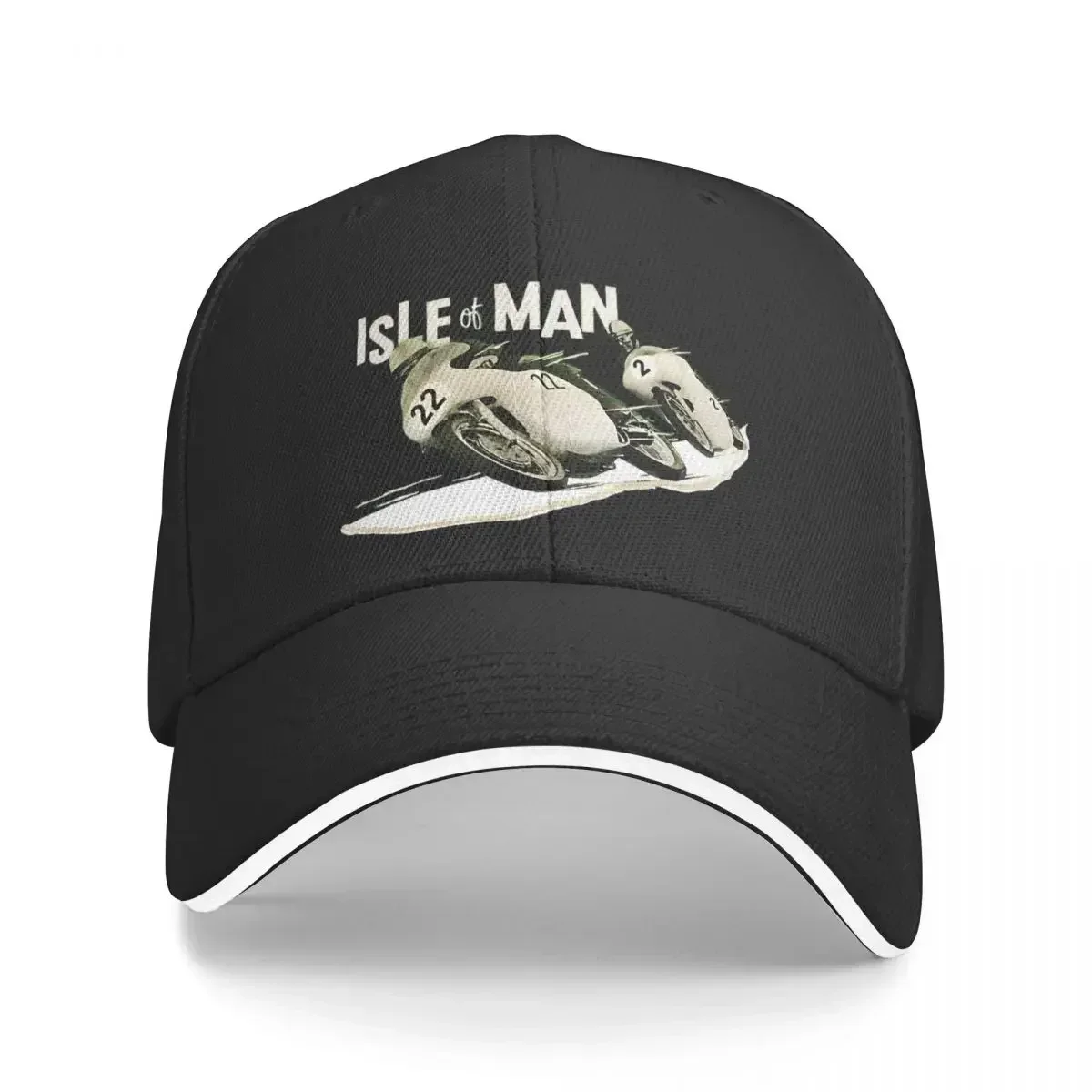 ISLE OF MAN TT Baseball Cap Fashion Vintage Motorcycle Moto Sandwich Cap Unisex Style Breathable Headwear Outdoor