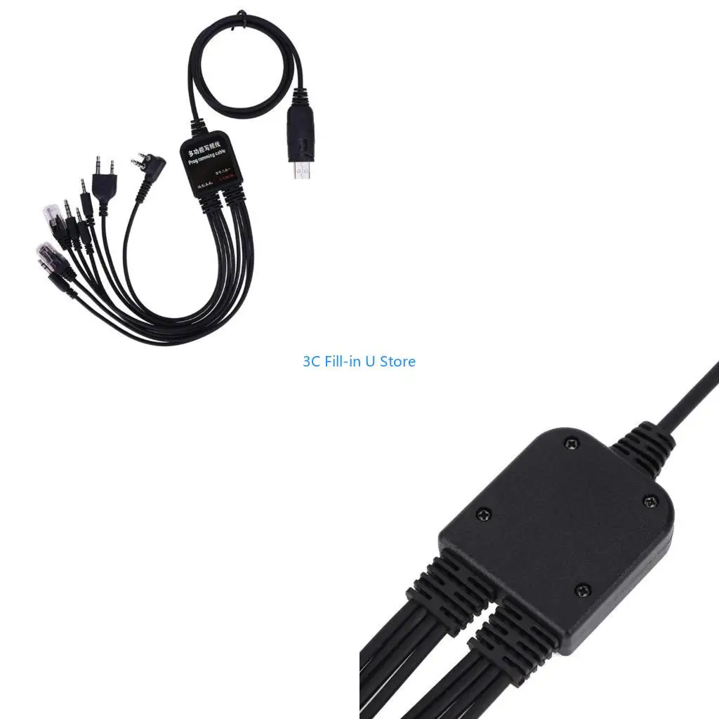 

G8TA USB-кабель для программирования 8 в 1 для для нескольких радиостанций TYT QYT 1. Для 3 м/4,26 футов