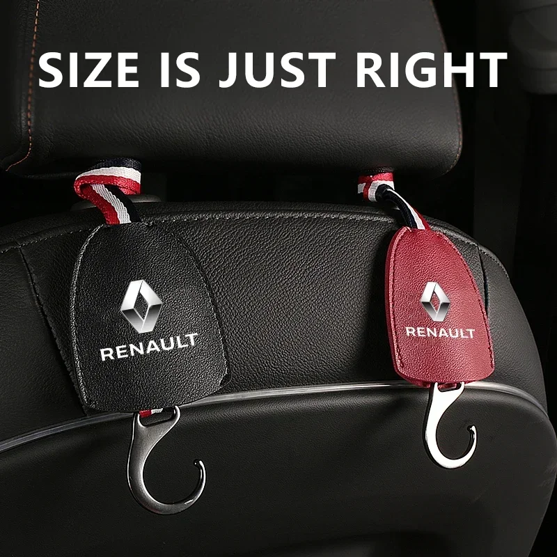 1pcs Portable Multifunction Car Seat Headrest Hook For Renault ZOE QM6 Austral Kardian Rafale Kangoo Arkana Clio Koleos Megane 3