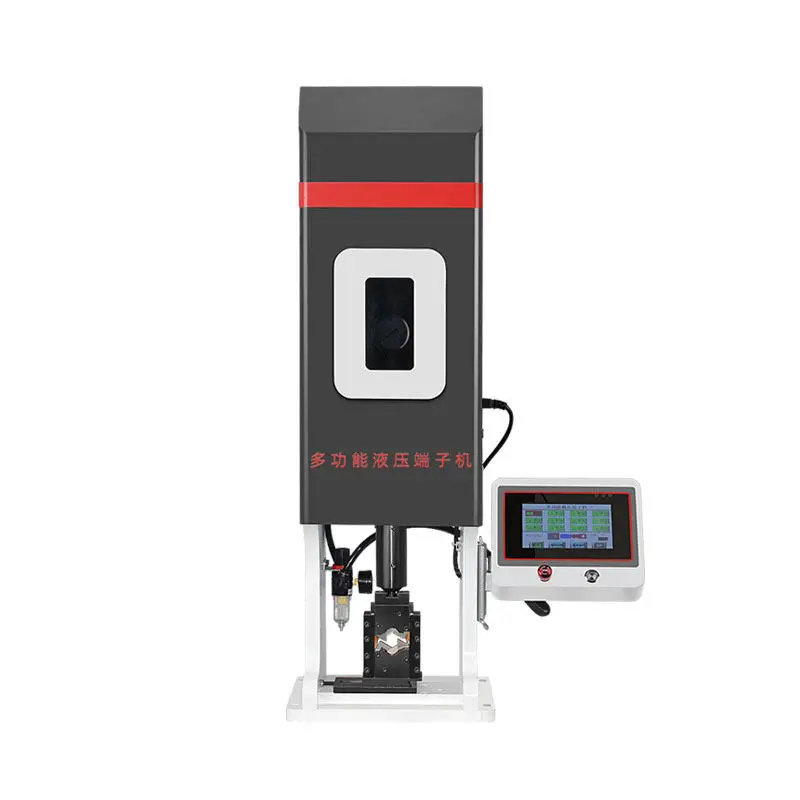 10T, 30T intelligent pneumatic and hydraulic terminal crimping machine with touch screen