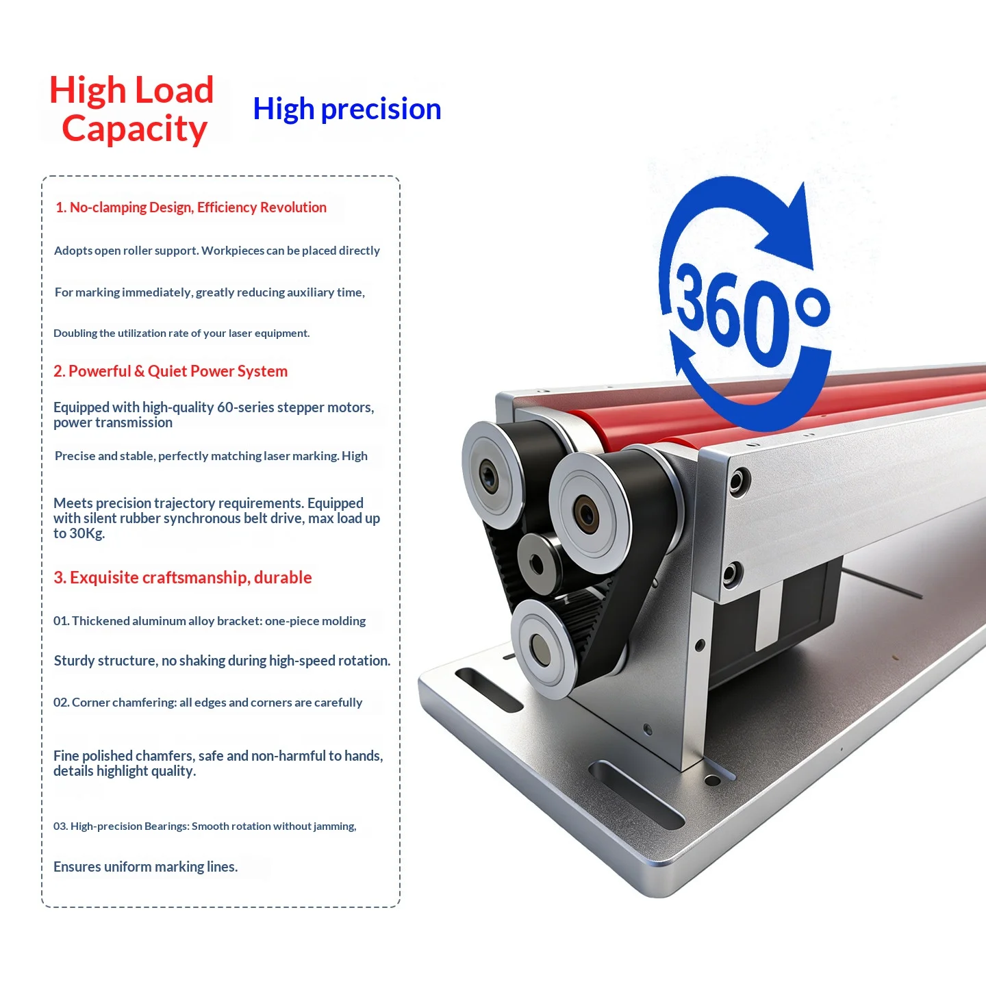 Cyclmotion Marking machine with rubber-coated rotary table large-roller rotary-axis engraving machine