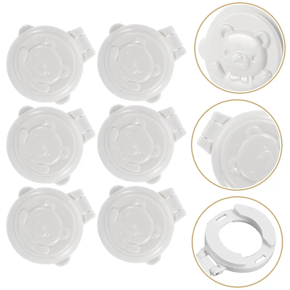 

6pcs Child Proof Guard Gas Stove Knob Safety Covers Button Protection Lock Operation Multiple Uses Stove