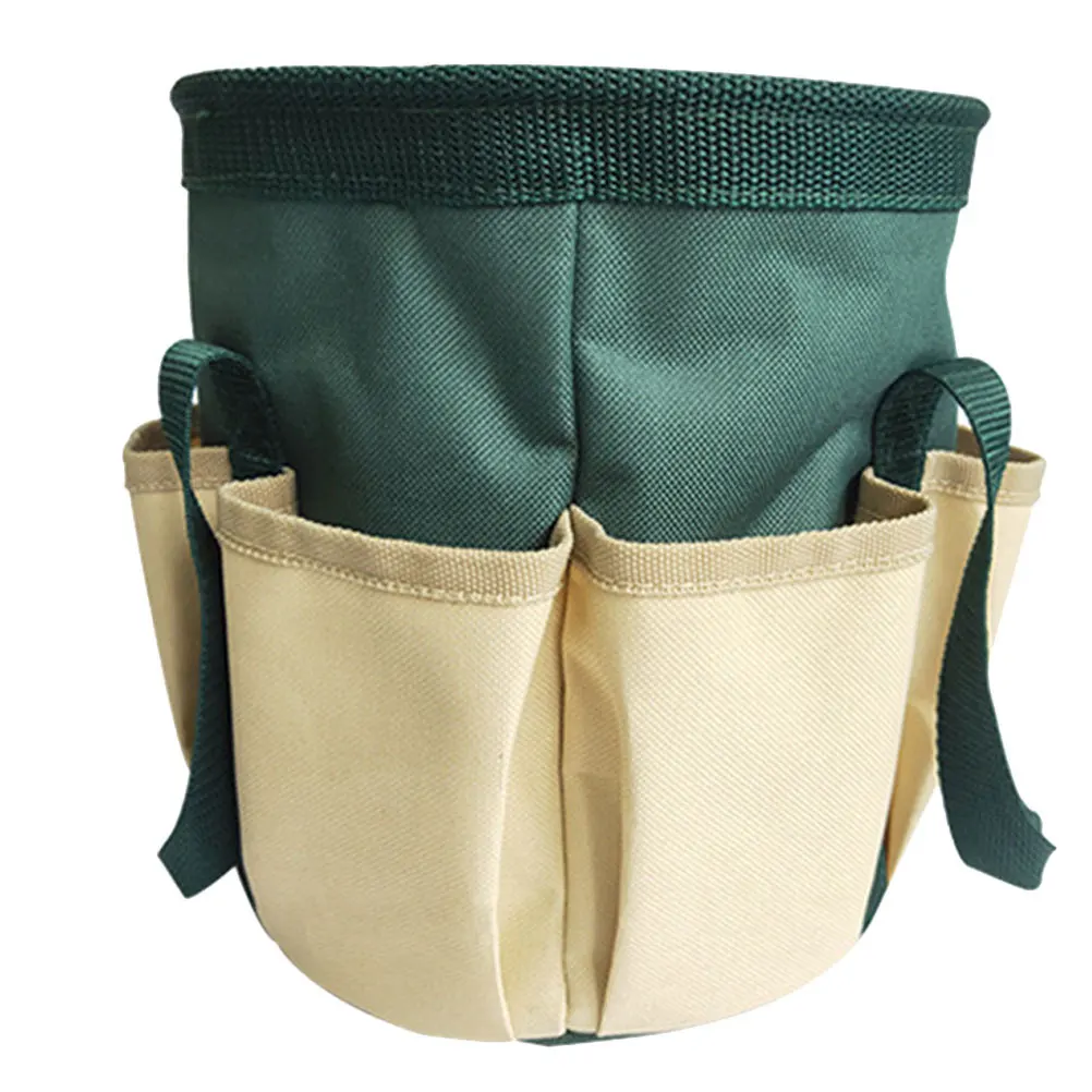 

Gardening Accessories Container Oxford Cloth Tote Bag Thicken Material Heavy Duty Rope Multi-Pockets Hand Tools Bucket