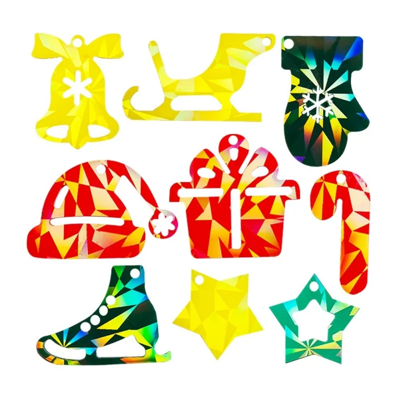 Moldes de silicona holográficos de trineo láser para pendientes, caja de regalo de Navidad, decoración de joyería hecha a mano, Molde de resina colgante