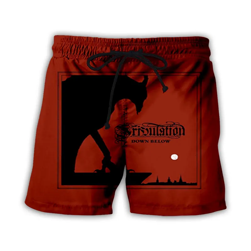 CAVVING 3D Print TRIBULATION Band  Summer Beach Shorts Streetwear Quick Dry Casual Shorts Sweat Shorts for Women/men