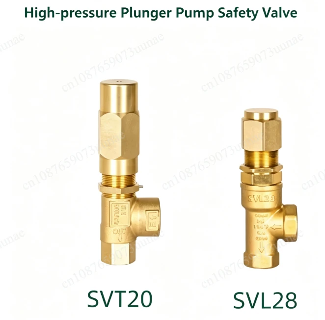 Brass Safety Large Flow High‑Pressure Plunger Pump Replacement Accessory Compatible with Car Wash Pump & Farm Mist Sprayer
